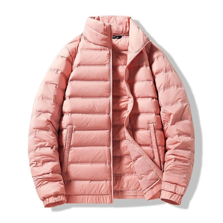 Beige Stand Collar Puffer high quality